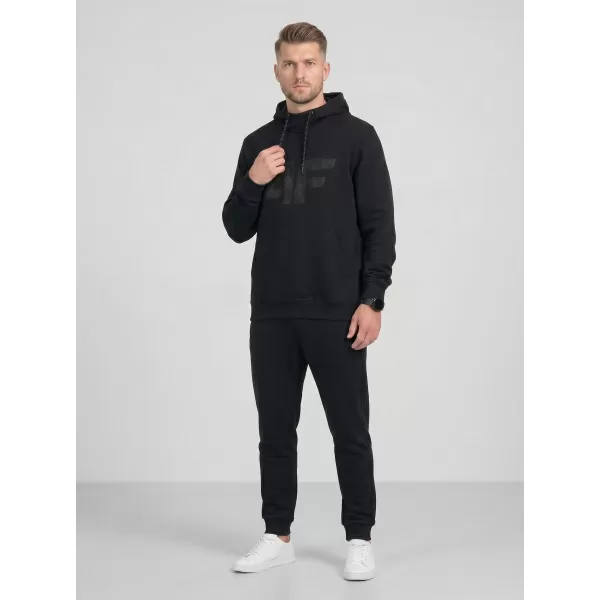  Hanorac pentru bărbați 4F WMM00TSWSM2548 NEGRU ADÂNC 
