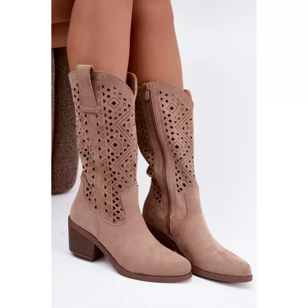  Cizme de dama S.BARSKI HY62-8126 BEJ 