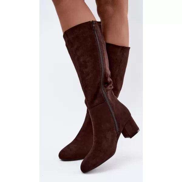  Cizme de dama S.BARSKI HY62-8131 CIOCOLATĂ 