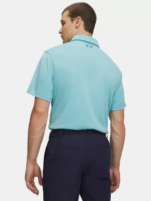 Tricou pentru bărbați UNDER ARMOUR TECH POLO 1290140-429 ALBASTRU