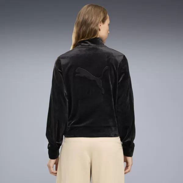  Geaca de dama PUMA ESS ELEVATED VELOUR TRACKJACKET 69402101 PUMA NEGRU 