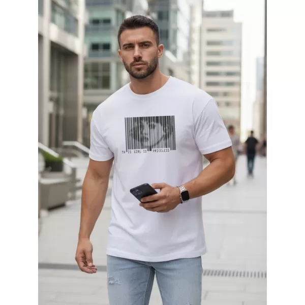 Tricou pentru bărbați DSTREET NX5014R ALB 