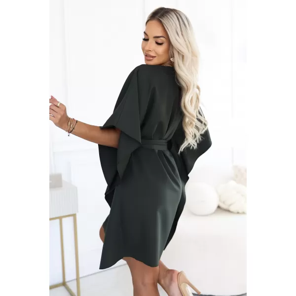  Rochie NUMOCO SOFIA 287-46 KAKI ÎNCHIS 