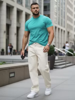 Tricou pentru bărbați DSTREET RX5692 ALBASTRU