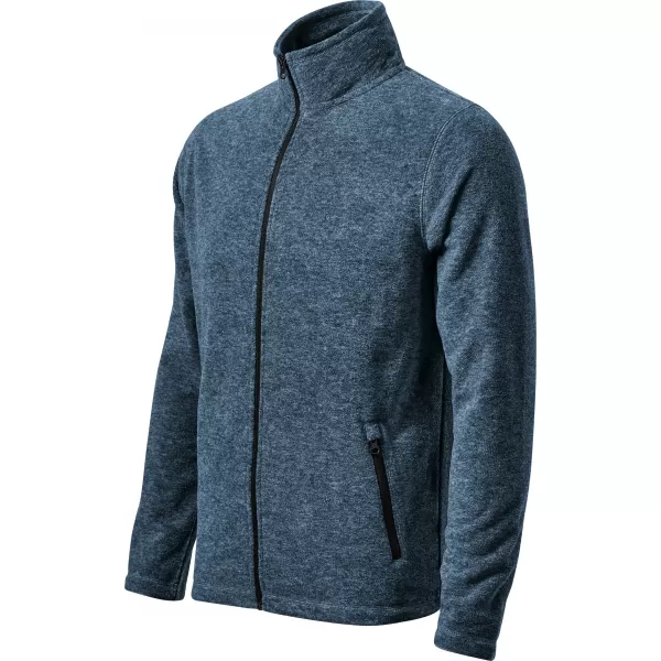  Hanorac bărbătesc din micro polar MALFINI FACTOR 852 EVIDENȚIERI DE DENIM ÎNCHIS LA CULOARE 