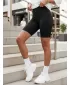Pantaloni scurți de damă DSTREET SY0586 NEGRU