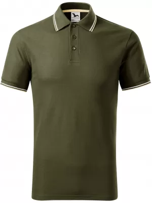 Tricou pentru bărbați cu guler MALFINI FOCUS 232 MILITAR