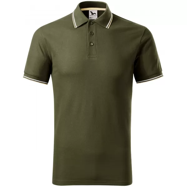  Tricou pentru bărbați cu guler MALFINI FOCUS 232 MILITAR 