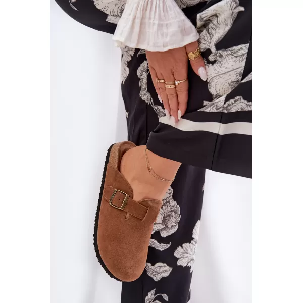 Papuci de damă BIG STAR SHOES RR274A387 MARO/BEJ 