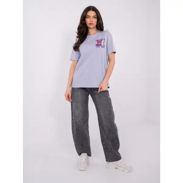  Tricou pentru femei SUBLEVEL D12022AH02645Y VIOLET STRĂLUCITOR 