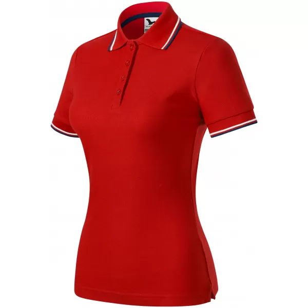  Tricou de damă cu guler MALFINI FOCUS 233 ROŞU 