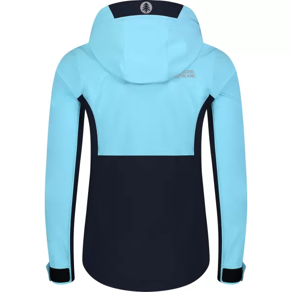  Jachetă softshell pentru femei NORDBLANC BLINK NBSSL8320 ALBASTRU DESCHIS 