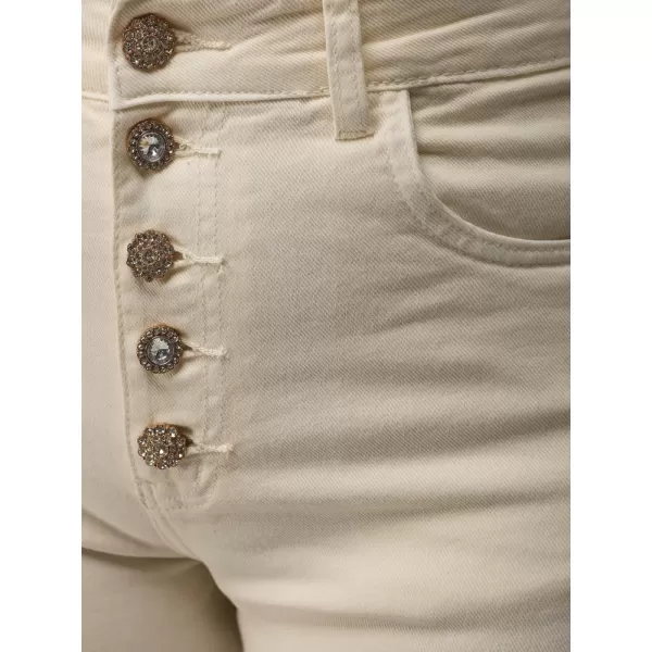  Pantaloni de dama DSTREET UY3052 ECRU 