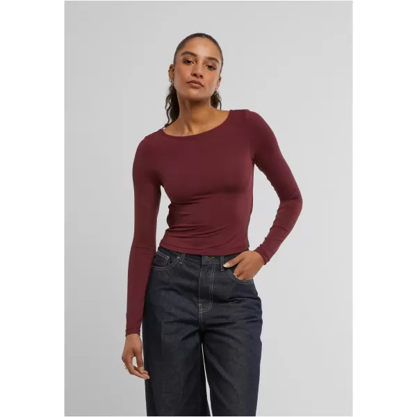  Tricou de damă URBAN CLASSICS TB7721 CIREAȘĂ 