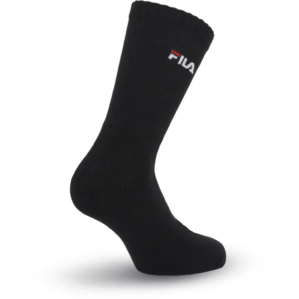  Șosete FILA F9575 SOCKS 3-PACK NEAGRĂ 