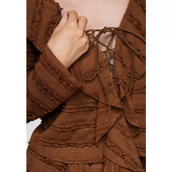  Bluza de dama OMBRE OW-TS-E0067 MARO DESCHIS 