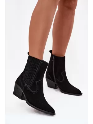 Botine de dama BOTO 6350 NEGRU