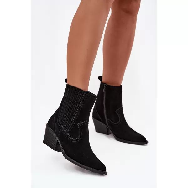  Botine de dama BOTO 6350 NEGRU 