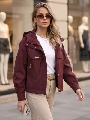 Geaca de dama DSTREET TY5964 CLARET