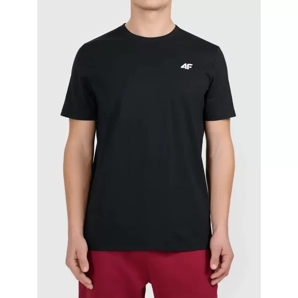  Tricou pentru bărbați 4F WAW25TTSHM2373 NEGRU ADÂNC 