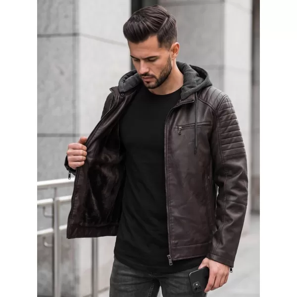  Jachetă pentru bărbați DSTREET TX5142 MARO 