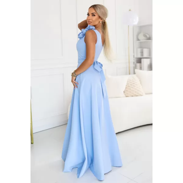  Rochie NUMOCO 643-7 ALBASTRU DESCHIS 