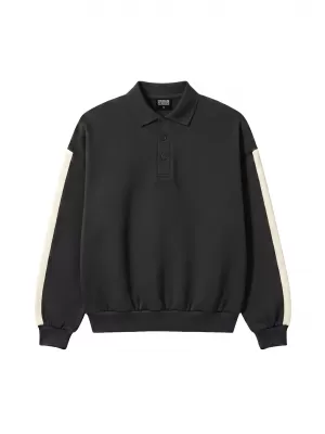 Tricou pentru bărbați cu guler URBAN CLASSICS TB8595-00007 NEGRU