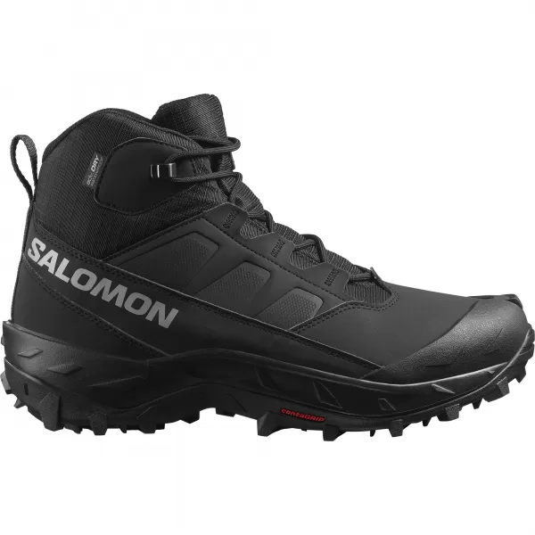  Pantofi pentru bărbați SALOMON CROSSTRAK WATERPROOF L47570200 NEGRU/NEGRU/ASFALT 