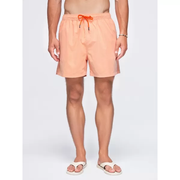  Pantaloni scurți pentru bărbați OMBRE OM-SRSS-0216 PORTOCALIU PASTEL 