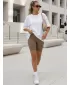Pantaloni scurți de damă DSTREET SY0566 CARAMEL
