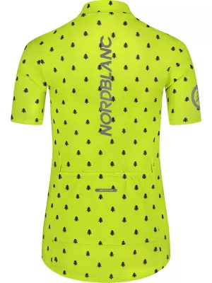 Tricou de ciclism pentru femei NORDBLANC TREES NBSLF8085 VERDE