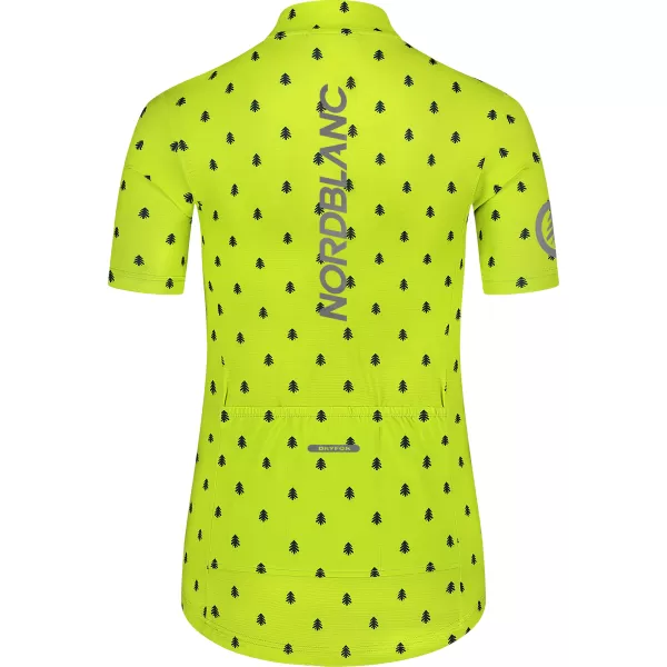  Tricou de ciclism pentru femei NORDBLANC TREES NBSLF8085 VERDE 