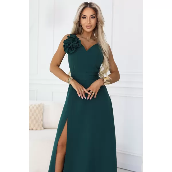  Rochie NUMOCO 669-1 VERDEAȚĂ DE STICLĂ 