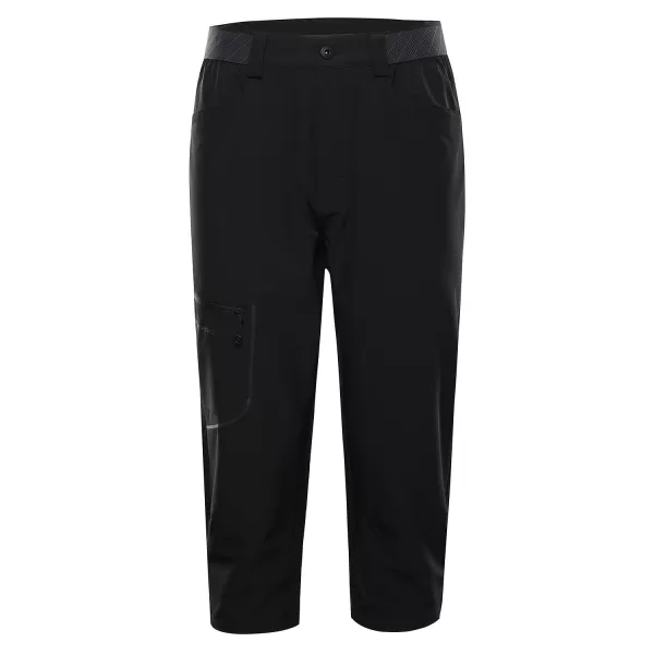  Pantaloni capri pentru bărbați ALPINE PRO WEDER 2 NEGRU 