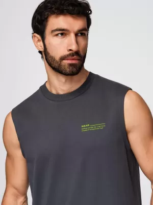 Tricou pentru bărbați OMBRE OM-TSTT-0243 GRAFIT