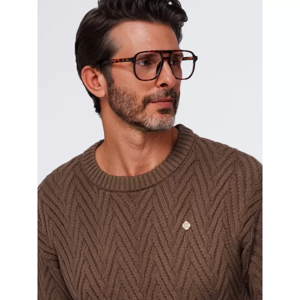  Pulover pentru bărbați OMBRE OM-SWSW-0190 MARO 