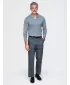 Tricou pentru bărbați cu guler OMBRE OM-POLS-0138 GRI