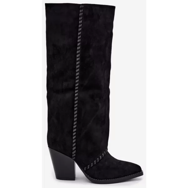  Cizme de dama BOTO LQ-166 NEGRU 