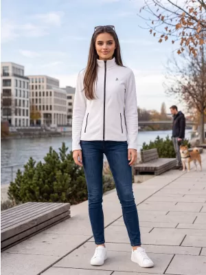 Hanorac de damă din fleece ALTISPORT ALW002852 ALB