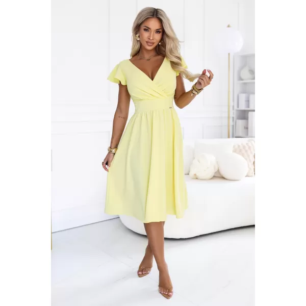  Rochie NUMOCO 425-18 GALBEN DE UNT 