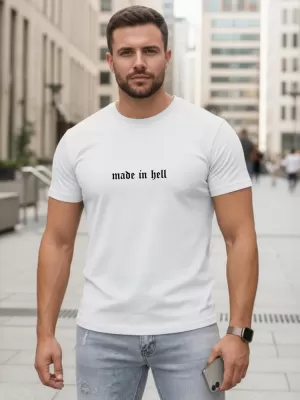 Tricou pentru bărbați DSTREET NX5106R-WH ALB