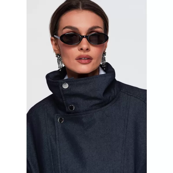  Geaca de dama OMBRE OW-JALP-0137 ALBASTRU MARIN 