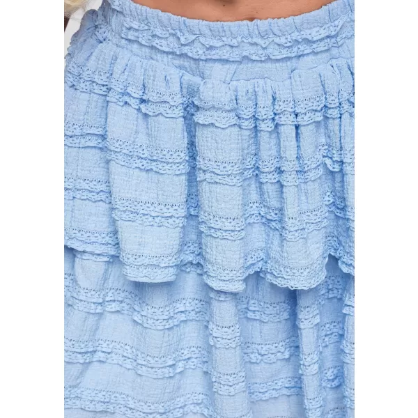  Fusta de dama OMBRE OW-GL-E0014 ALBASTRU 