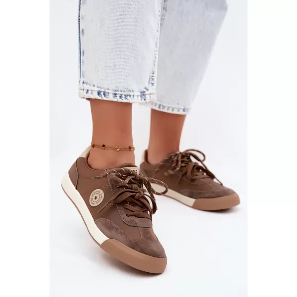  Adidași de damă BIG STAR SHOES UU274002 MARO/BEJ 