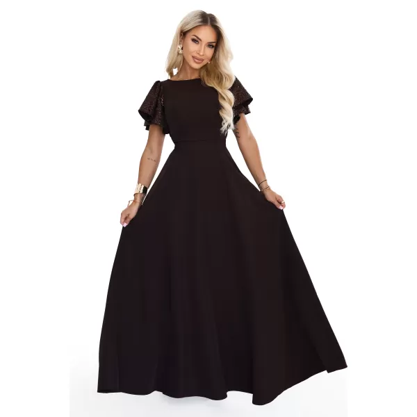  Rochie NUMOCO MIRELLA 694-2 MARO CIOCOLATA 