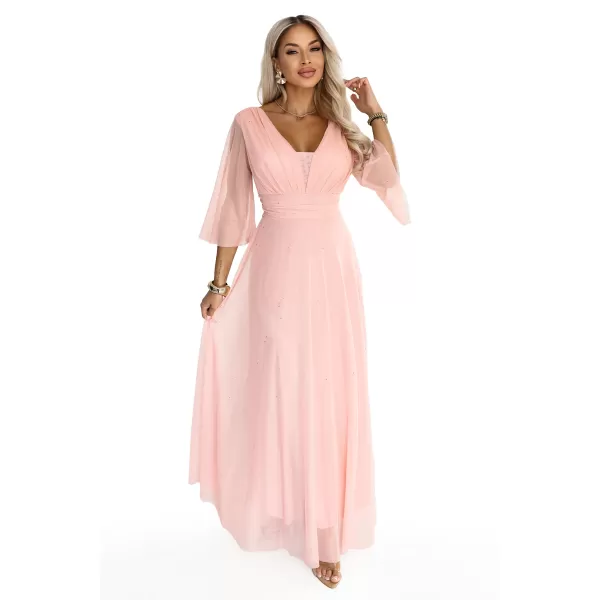  Rochie NUMOCO 682-2 PIERSICĂ 