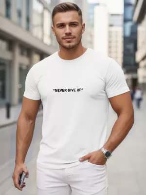 Tricou pentru bărbați DSTREET NX5107R-WH ALB
