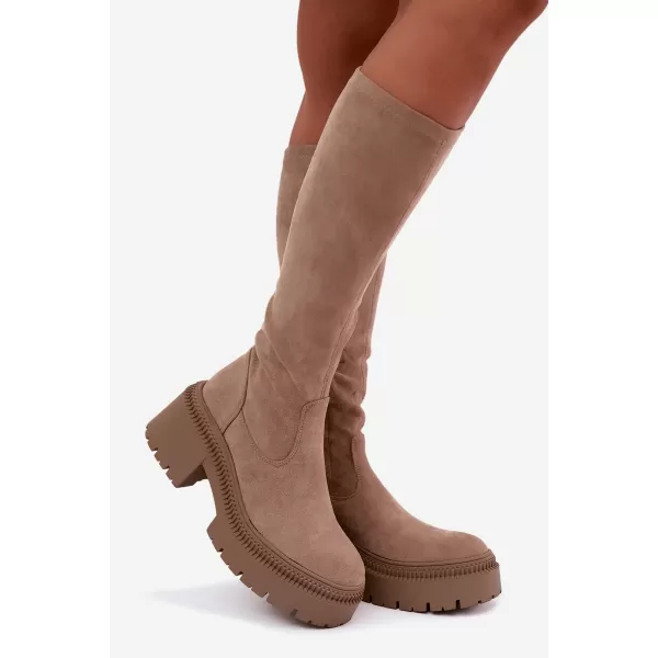  Cizme de dama BOTO 9671A-1 KAKI 