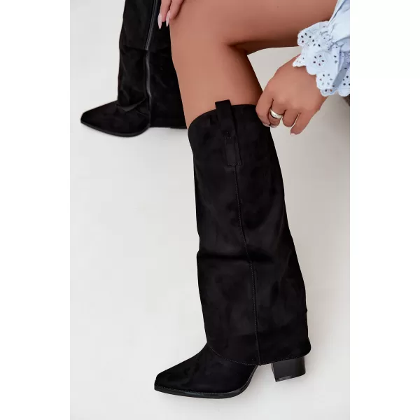  Cizme de dama BOTO QT141 NEGRU 