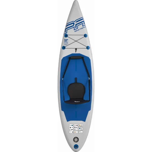  Placă cu vâsle AQUA MARINA Pure Air Combo 11 - 2022 ALBASTRU/GRI 